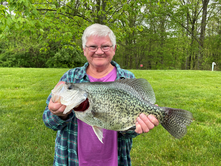 4.08lb white crappie caught in Monroe Lake